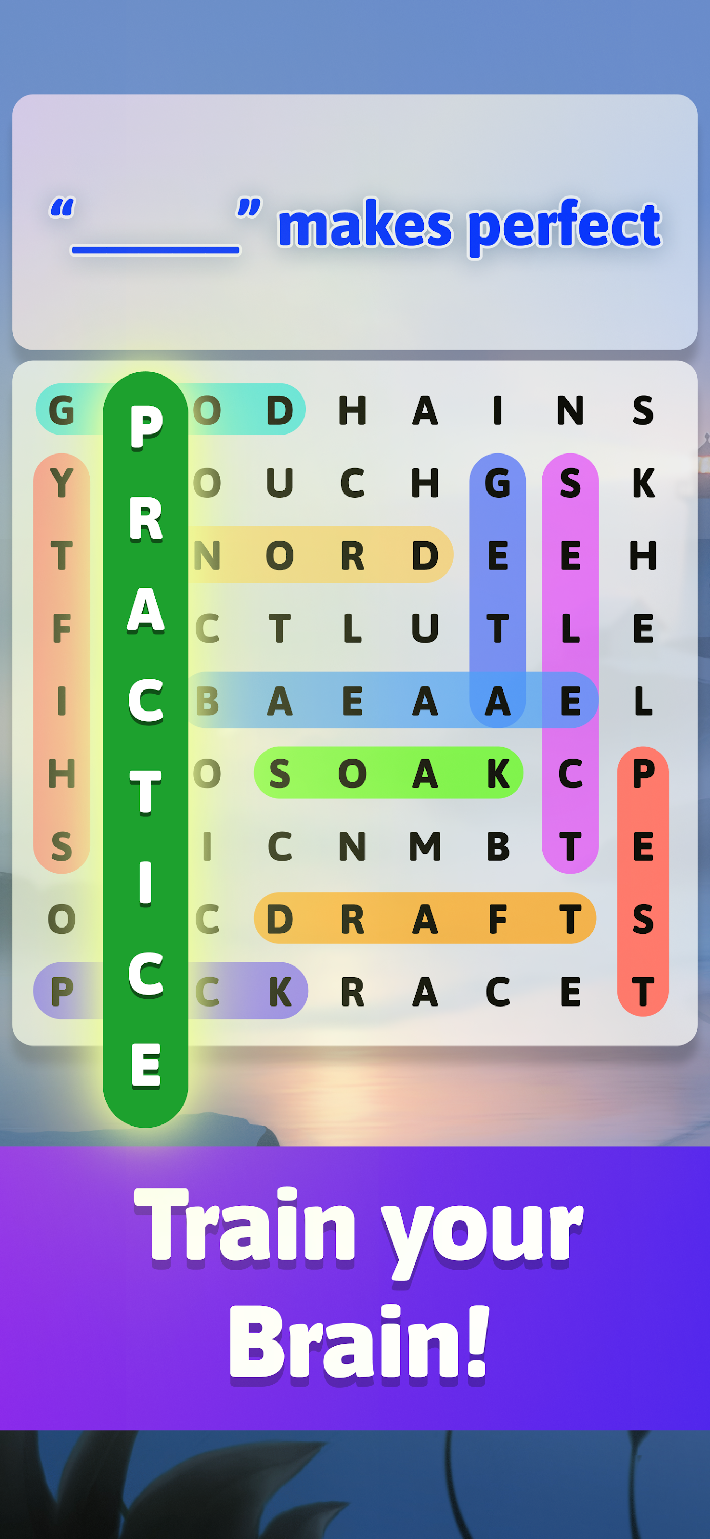 اسکرین شات 1 بازی Offline Crossword Search