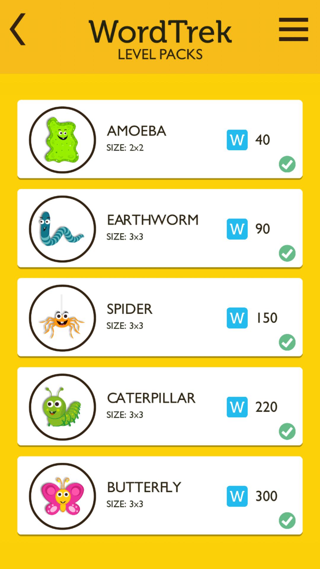 اسکرین شات 5 بازی Word Trek - Word Brain streak