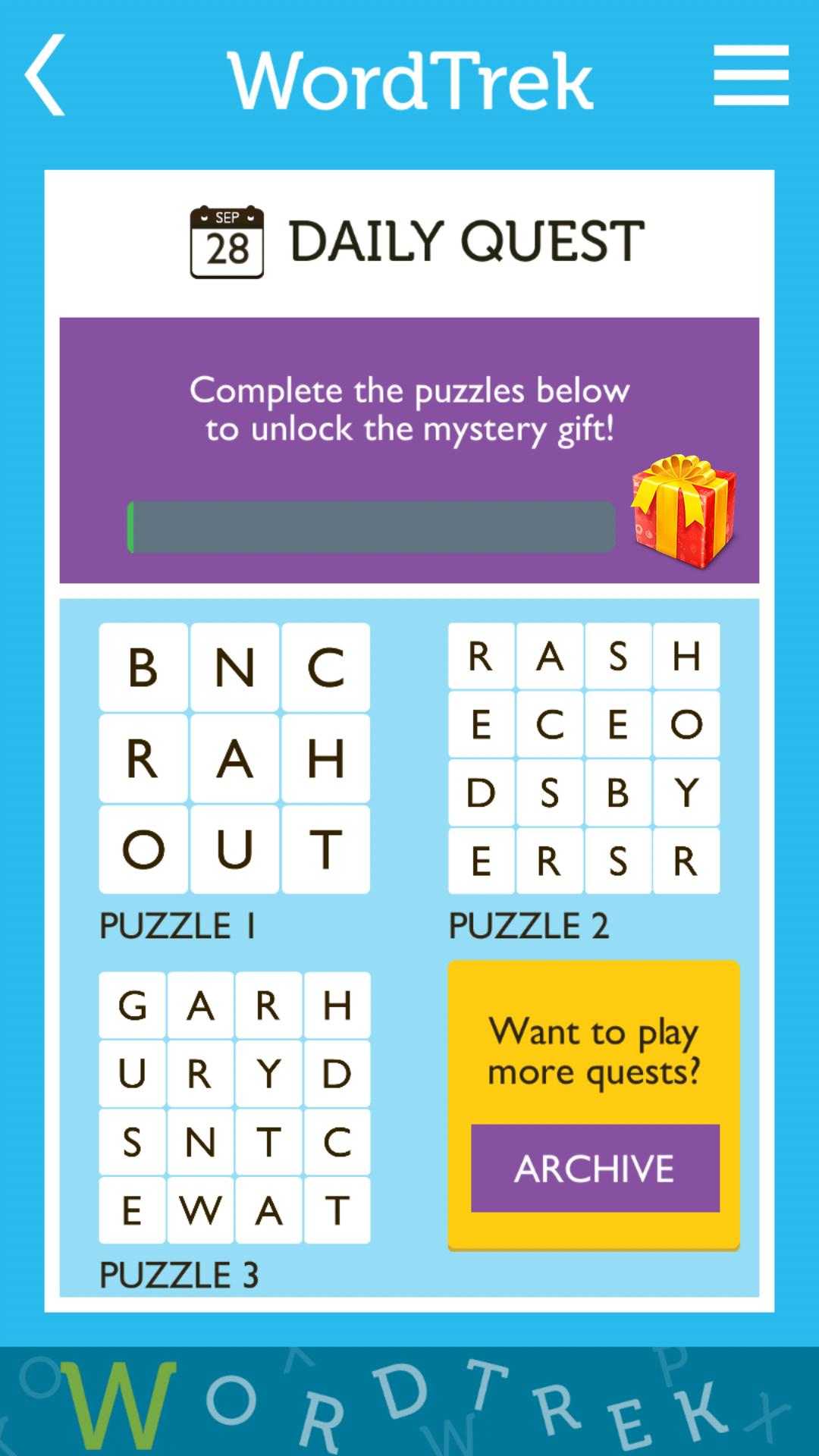 اسکرین شات 7 بازی Word Trek - Word Brain streak