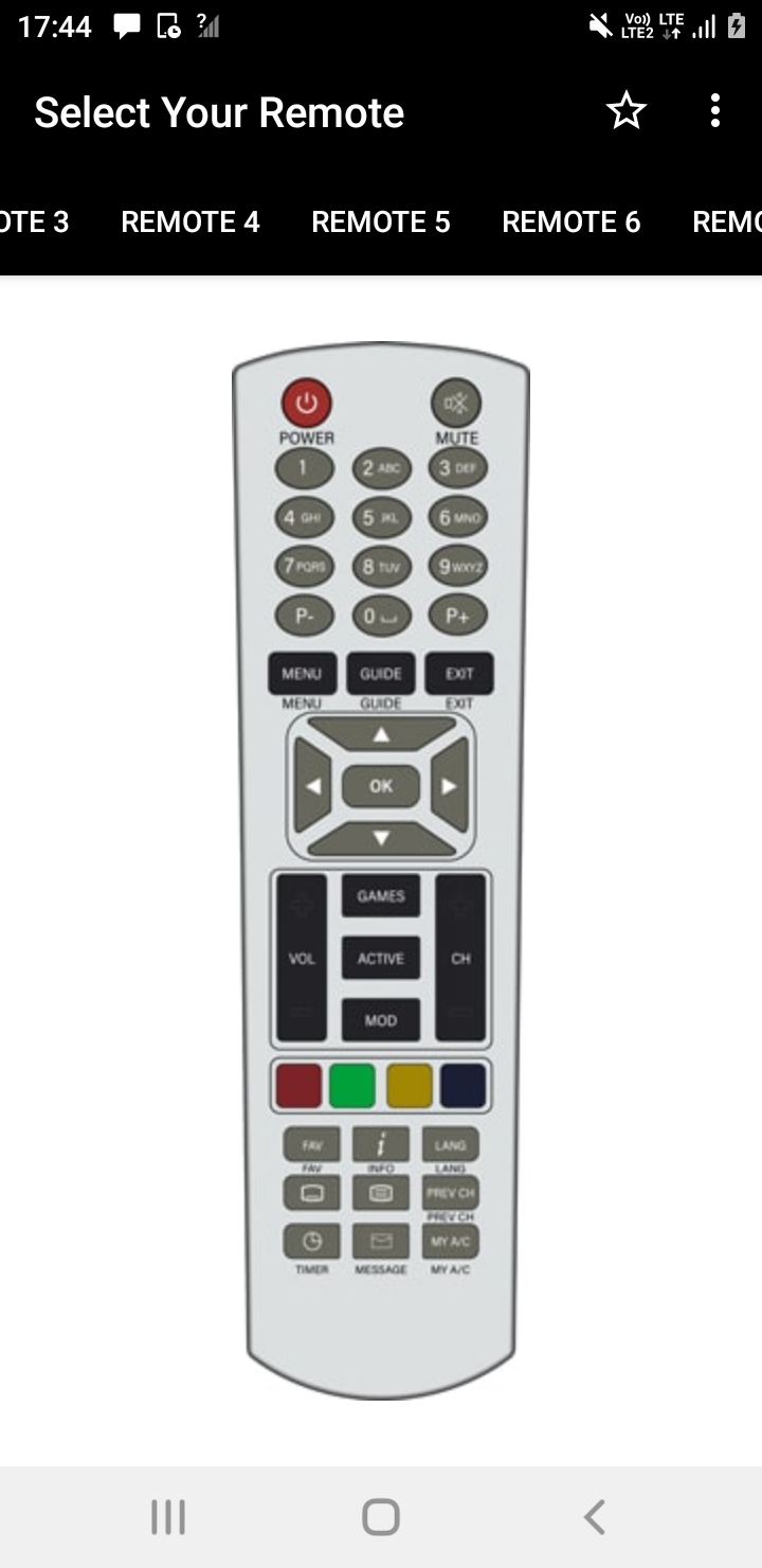 اسکرین شات 4 برنامه Remote Control For Dish TV