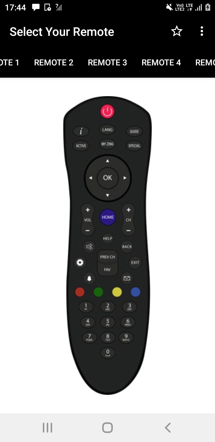 اسکرین شات 2 برنامه Remote Control For Dish TV