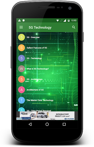 اسکرین شات 1 برنامه 5G Technology