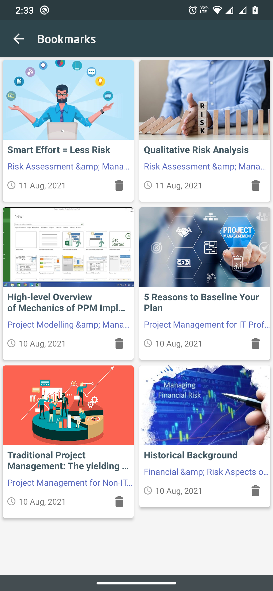 اسکرین شات 5 برنامه Project Management