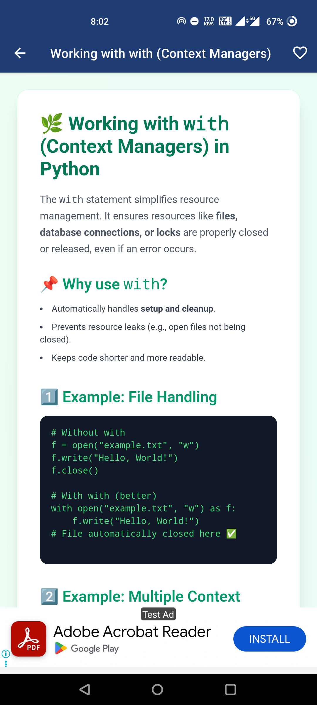 اسکرین شات 3 برنامه Learn - Python Programming