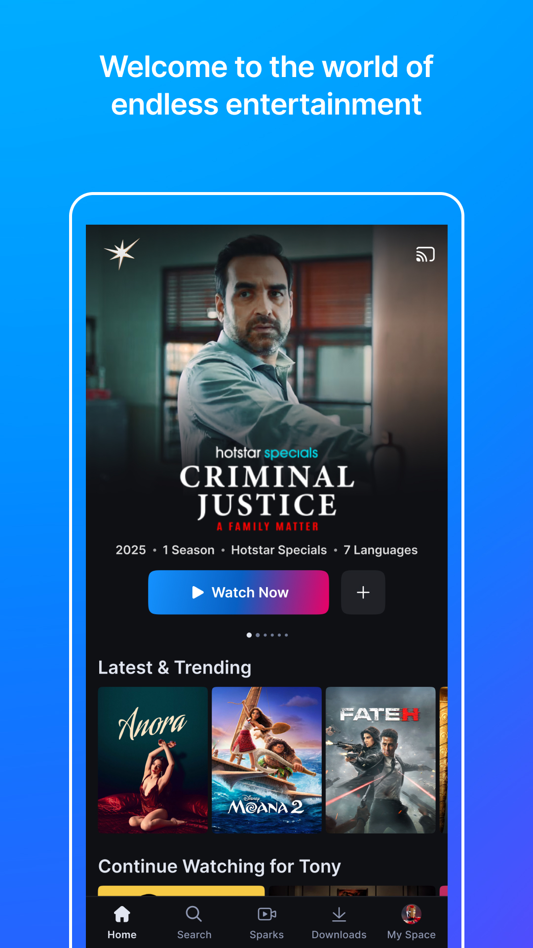 اسکرین شات 1 برنامه JioHotstar