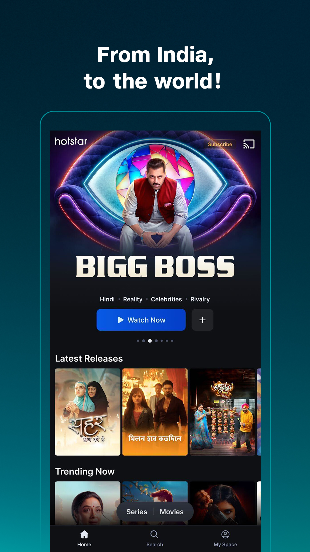 اسکرین شات 1 برنامه Hotstar