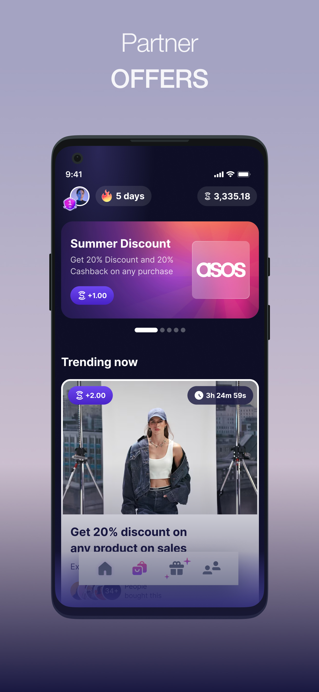 اسکرین شات 5 برنامه Sweatcoin・Walking Step Counter