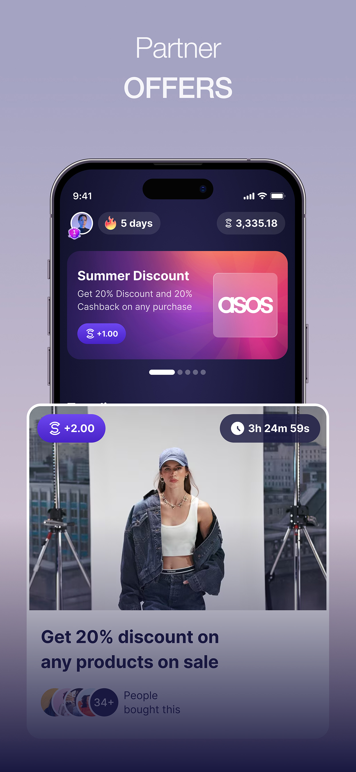 اسکرین شات 5 برنامه Sweatcoin・Walking Step Counter