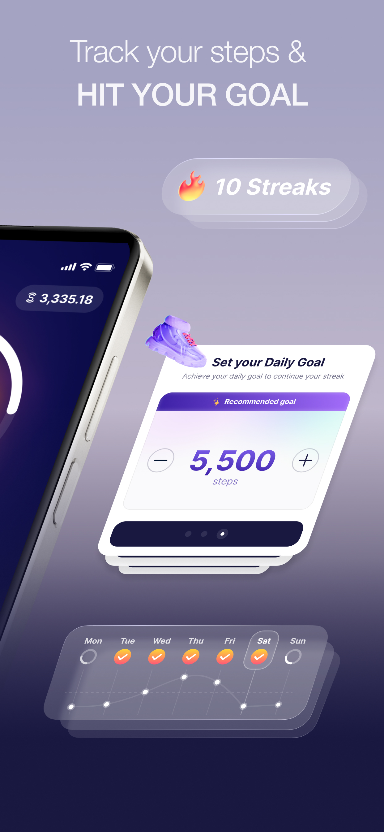 اسکرین شات 2 برنامه Sweatcoin・Walking Step Counter