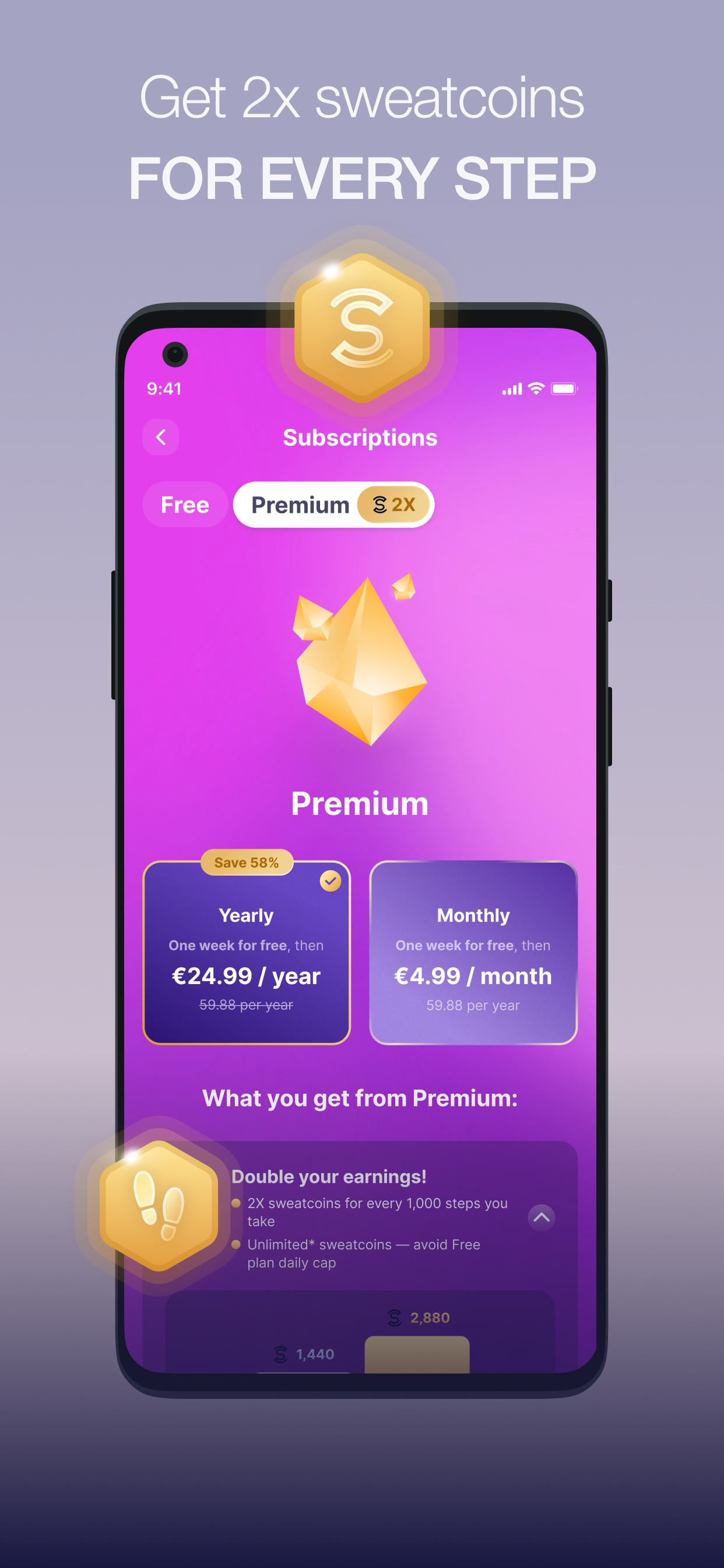 اسکرین شات 7 برنامه Sweatcoin・Walking Step Counter