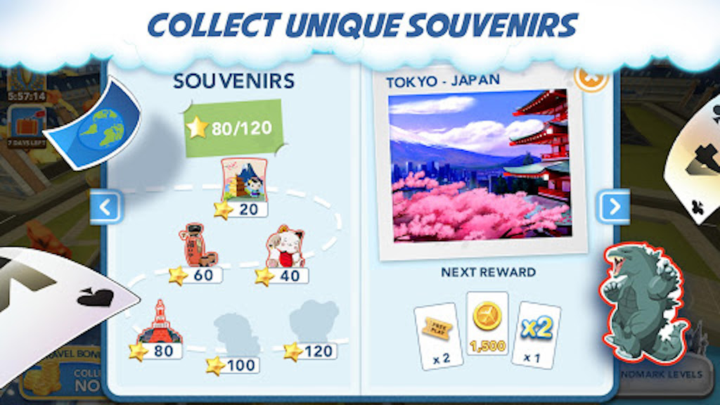 اسکرین شات 3 بازی Destination Solitaire TriPeaks