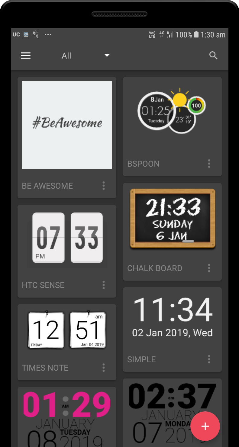 اسکرین شات 1 برنامه UCCW - Ultimate custom widget