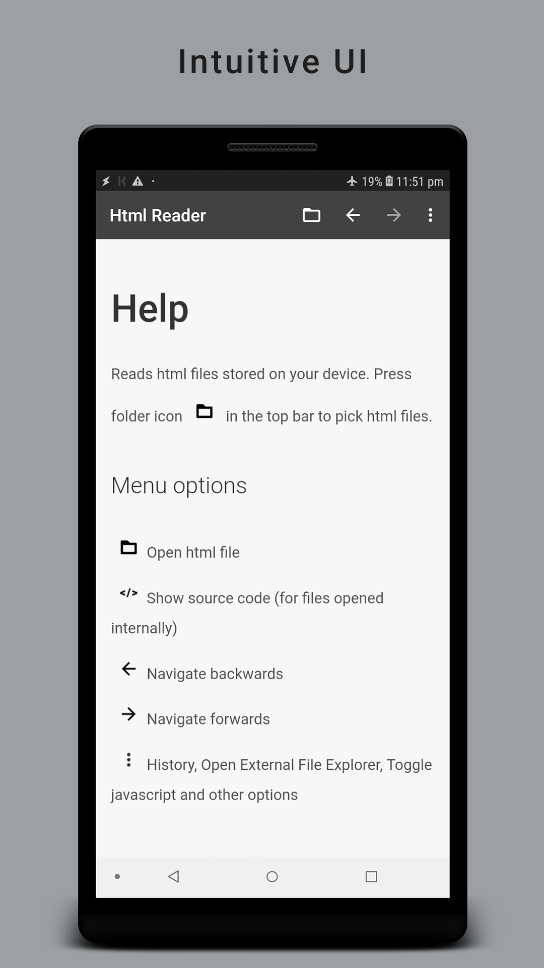 اسکرین شات 2 برنامه HTML Reader/ Viewer