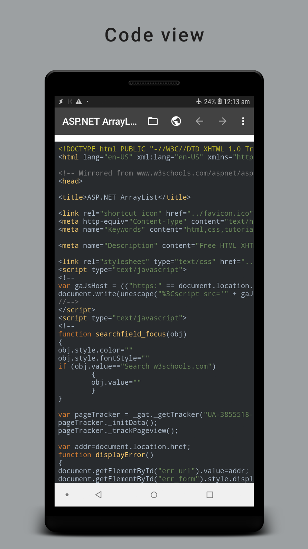 اسکرین شات 3 برنامه HTML Reader/ Viewer