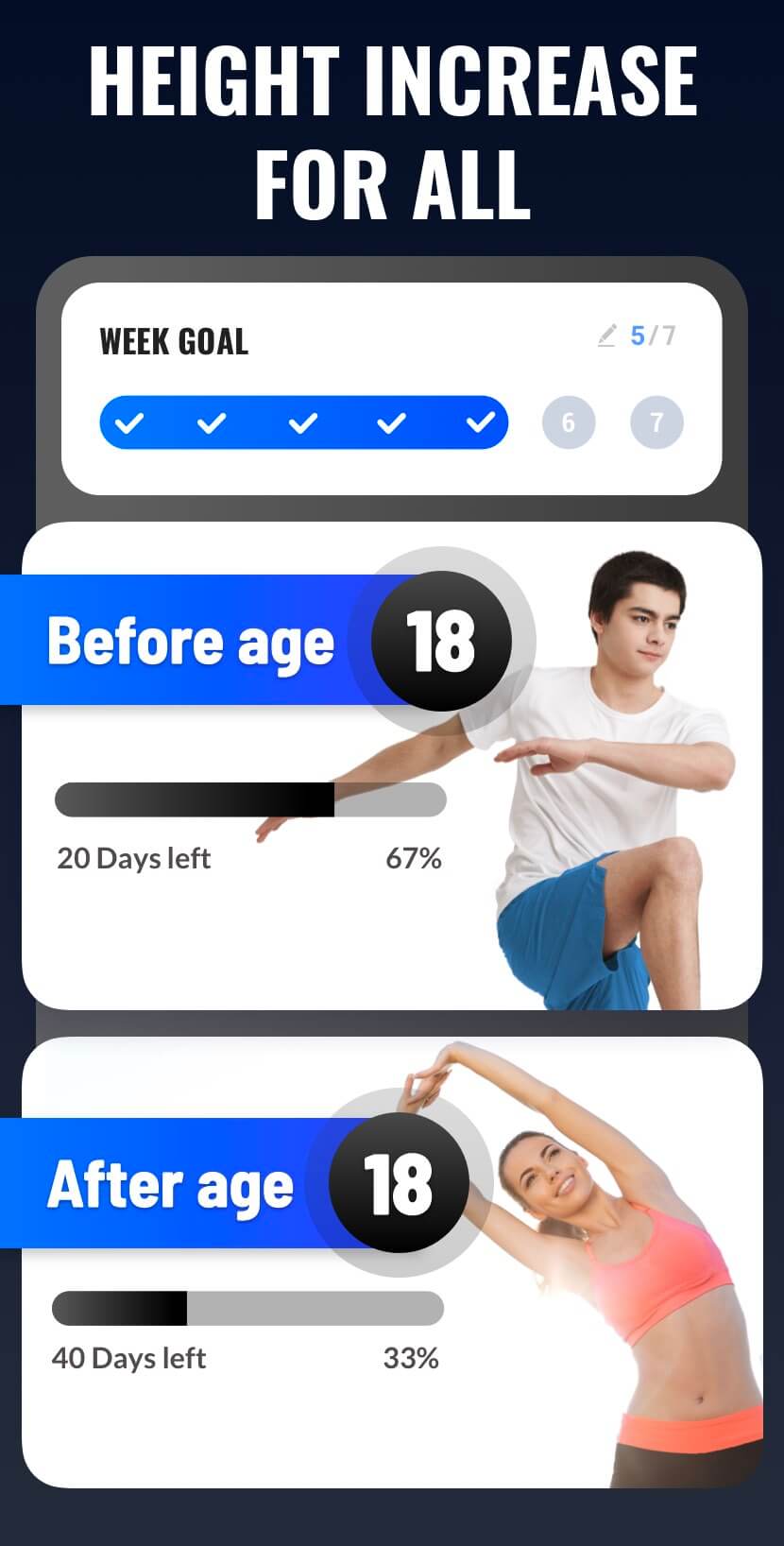 اسکرین شات 1 برنامه Height Increase Workout