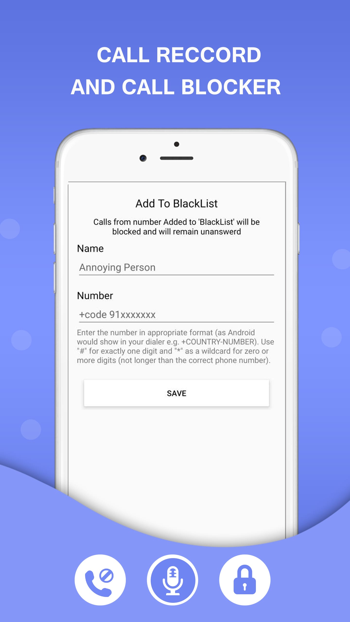 اسکرین شات 3 برنامه Call Recorder & Call Blocker