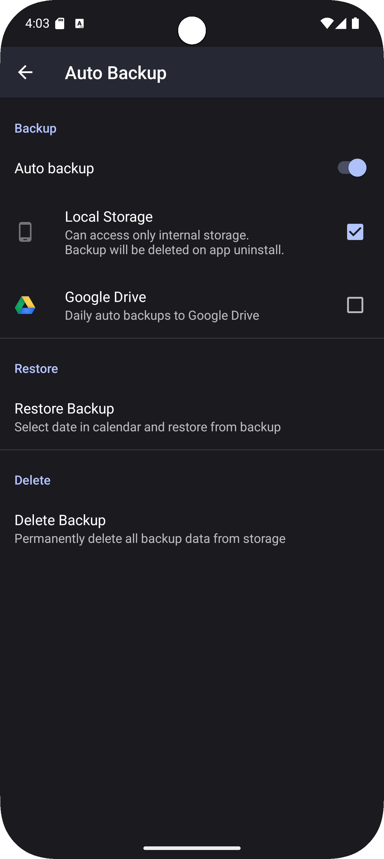 اسکرین شات 6 برنامه Goal & Habit Tracker Calendar