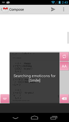 اسکرین شات 5 برنامه Emoticon Keyboard (with Emoji)