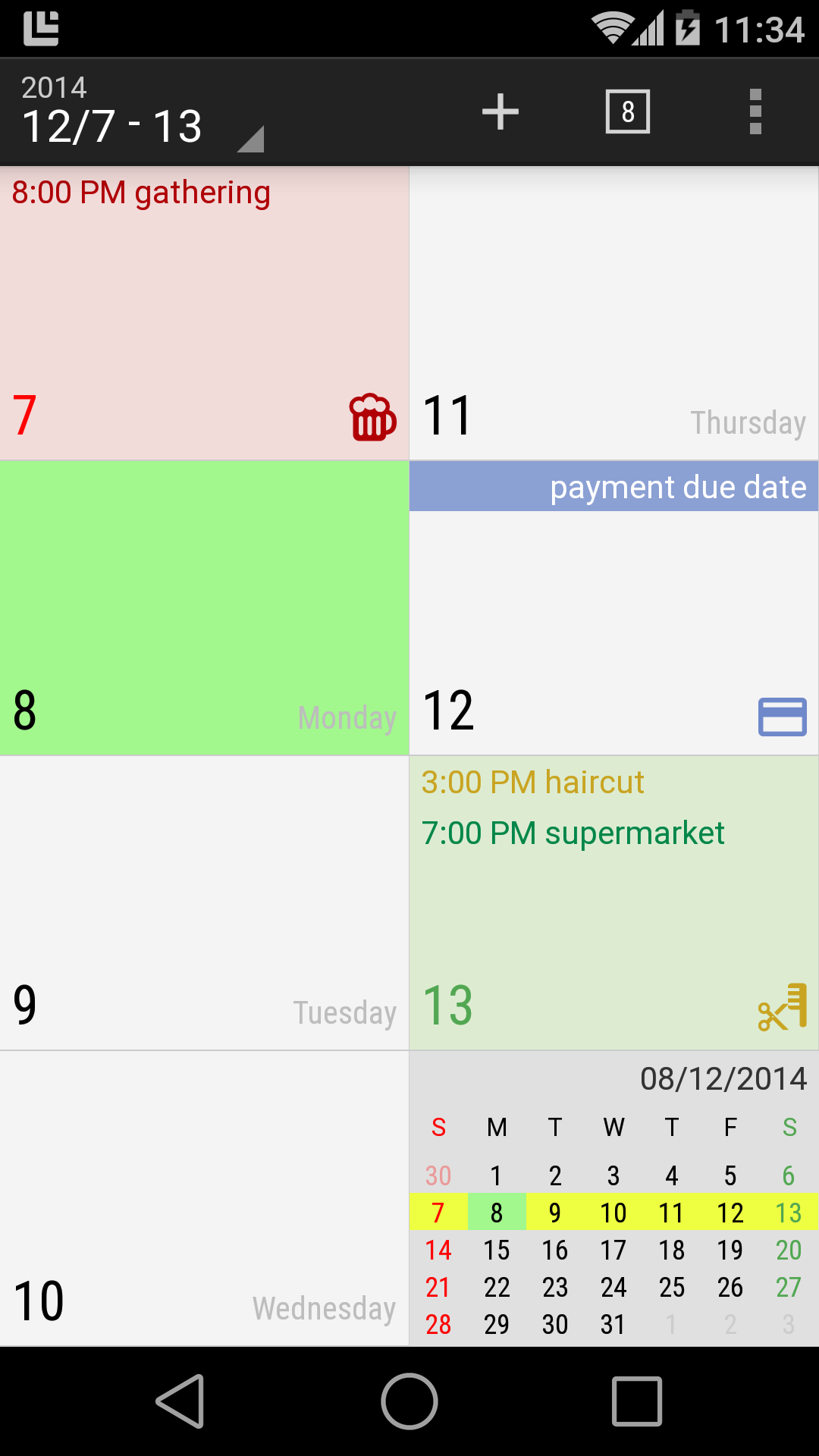 اسکرین شات 6 برنامه Calendar N