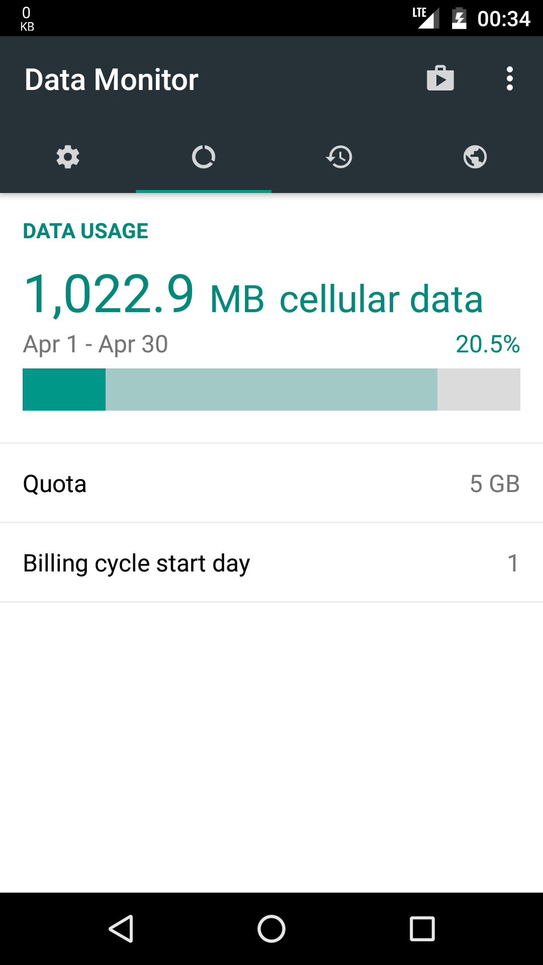 اسکرین شات 3 برنامه Data Monitor: Simple Net-Meter