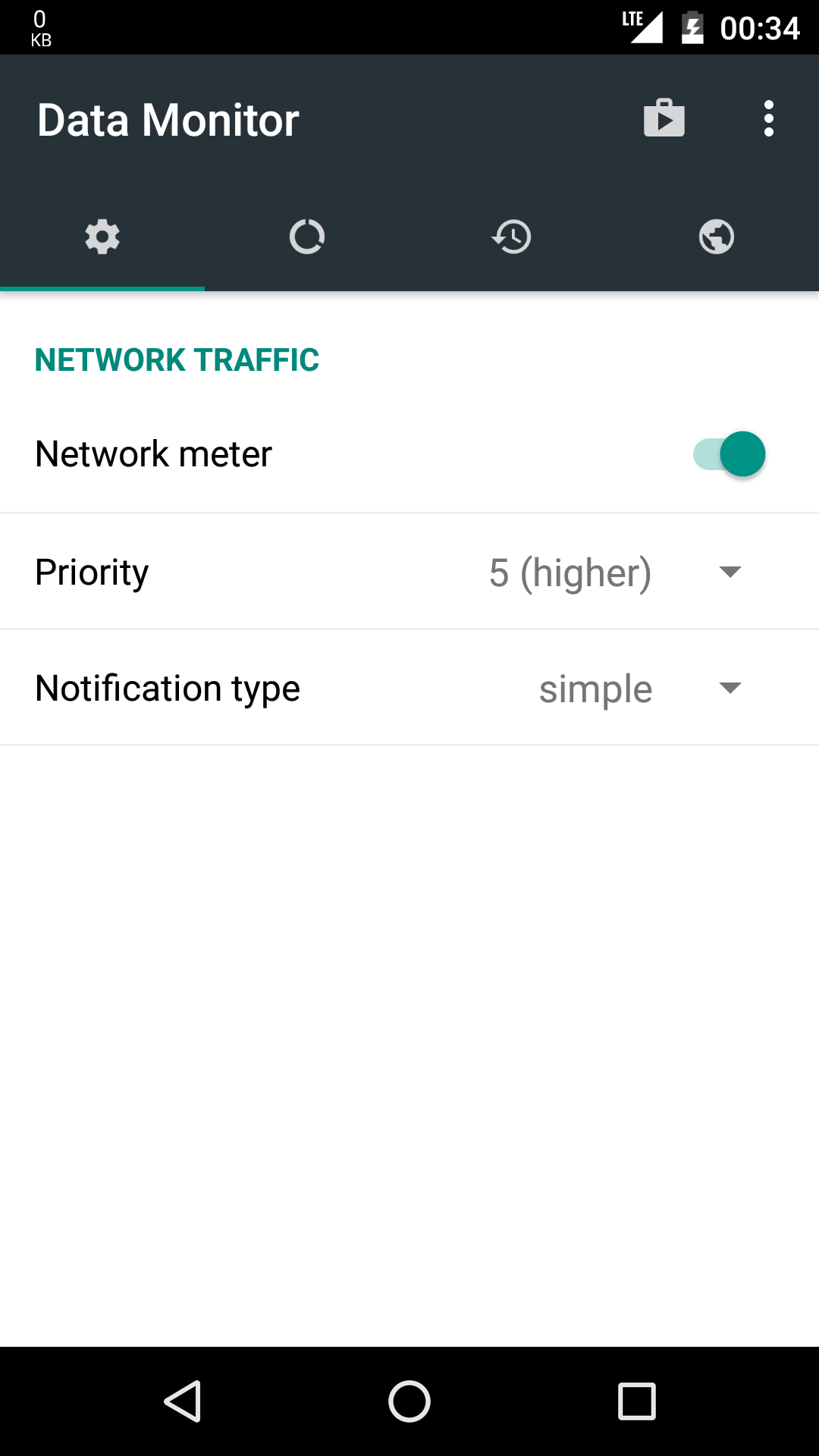 اسکرین شات 2 برنامه Data Monitor: Simple Net-Meter