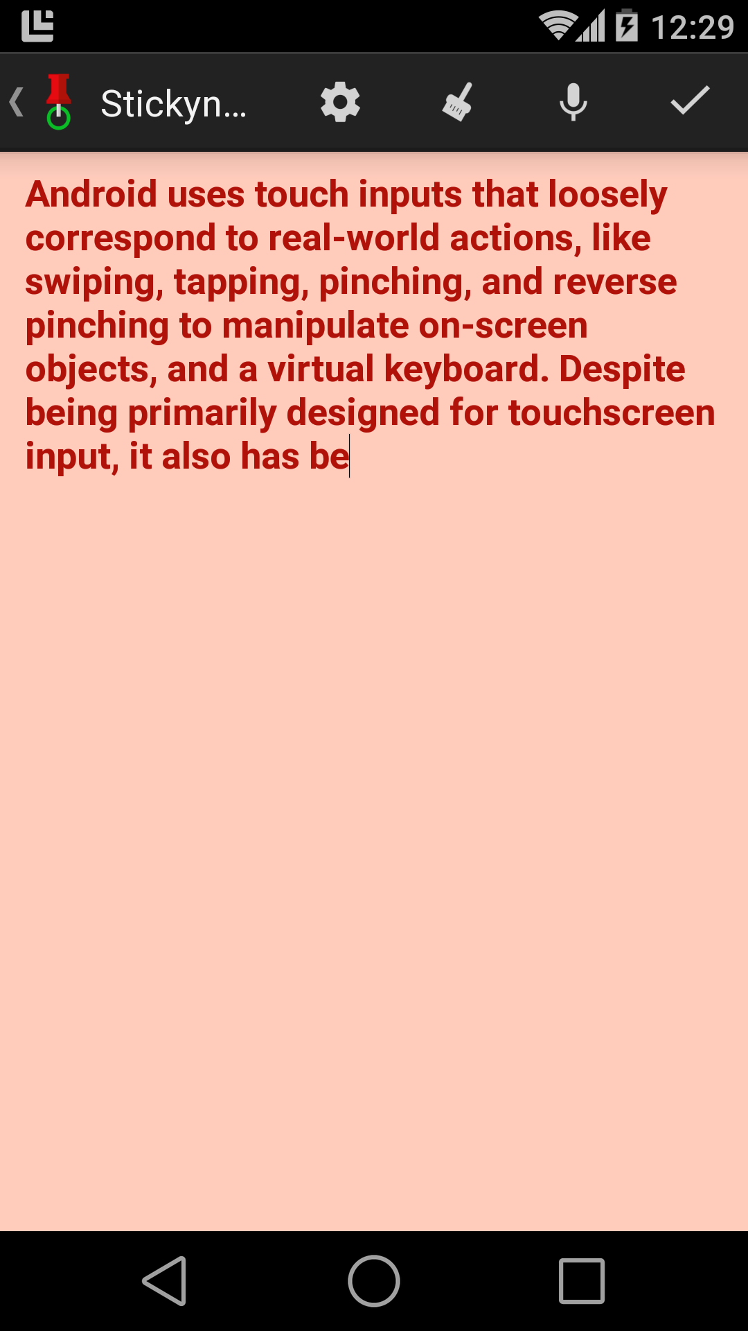 اسکرین شات 3 برنامه Stickynote Widget
