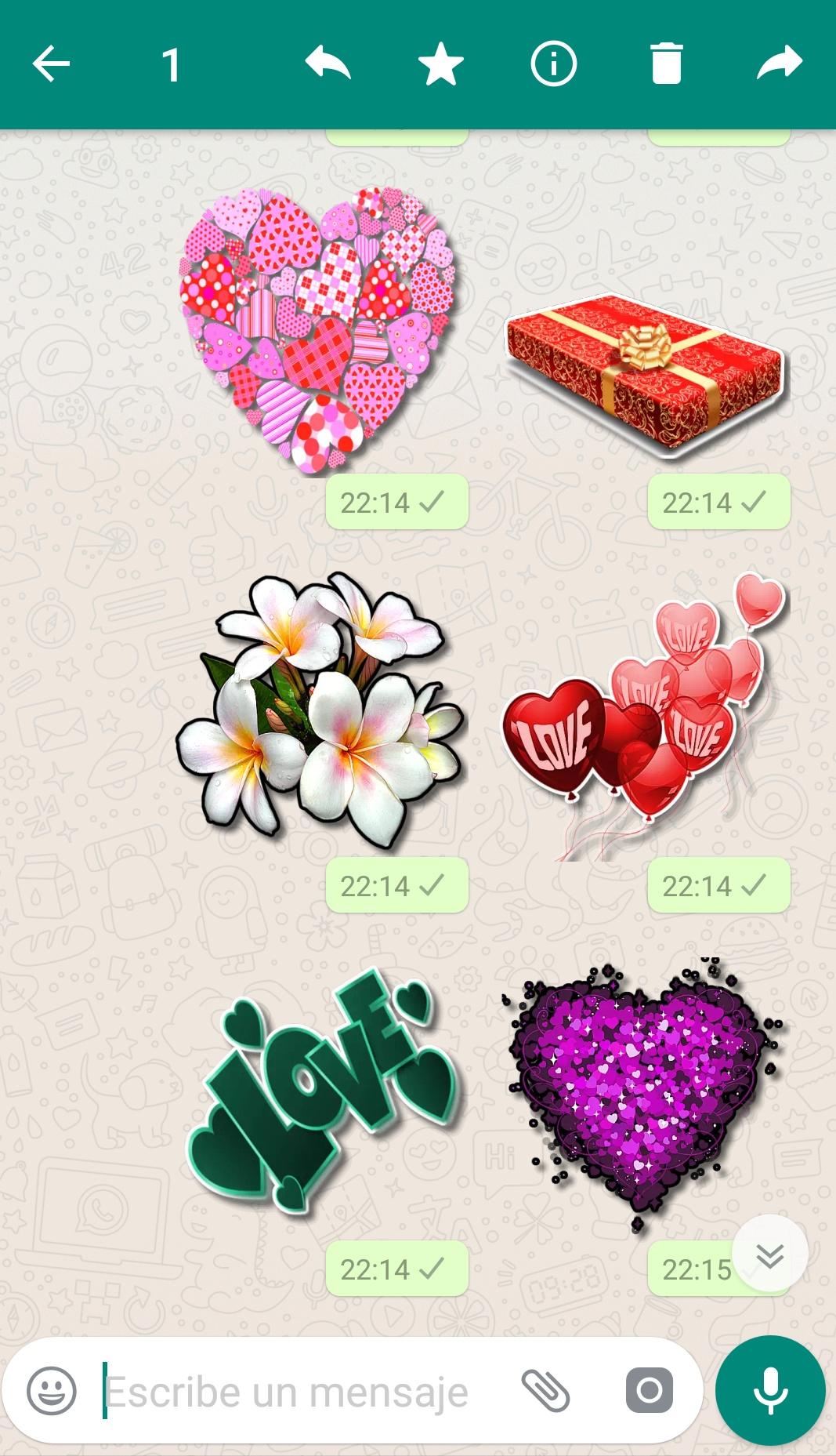 اسکرین شات 7 برنامه WASticker Love Stickers
