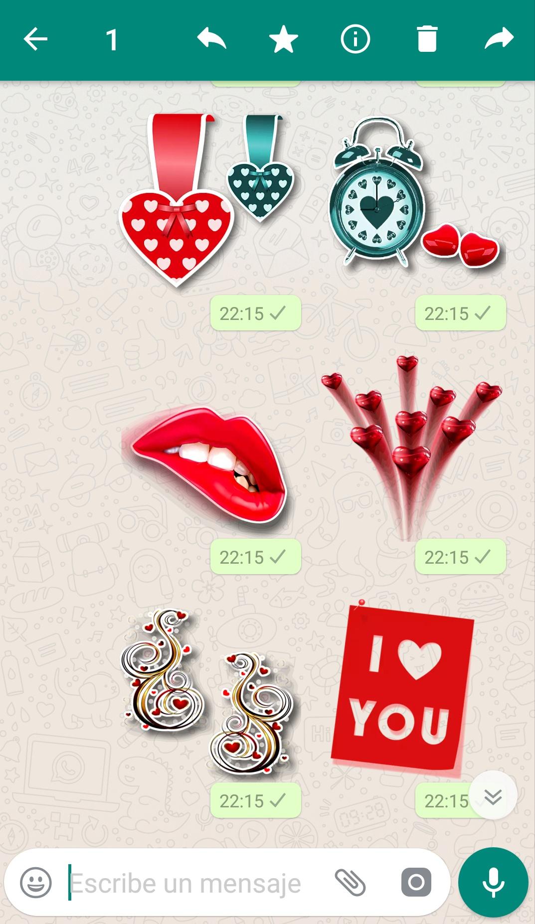 اسکرین شات 8 برنامه WASticker Love Stickers