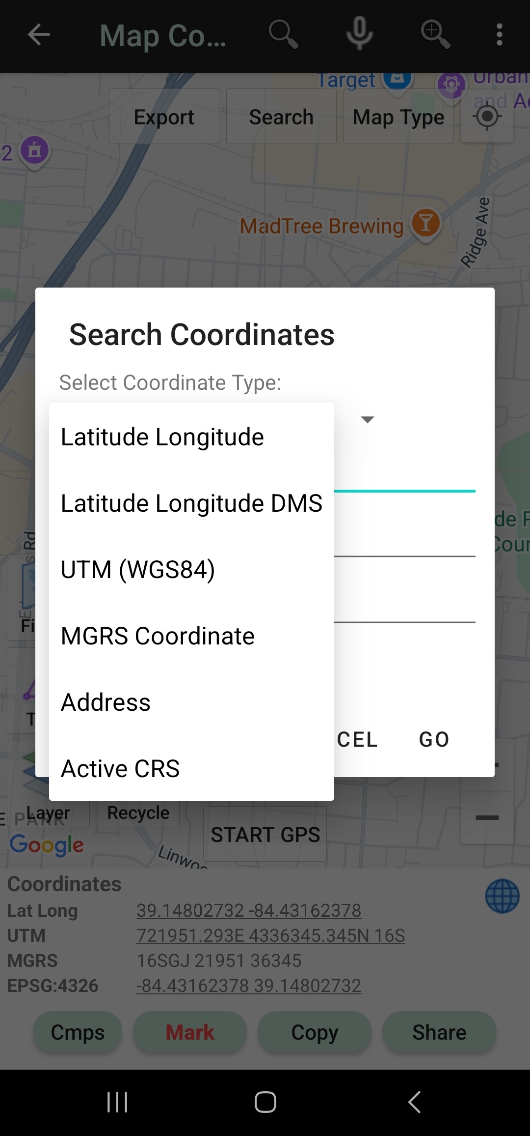 اسکرین شات 8 برنامه UTM Geo Map