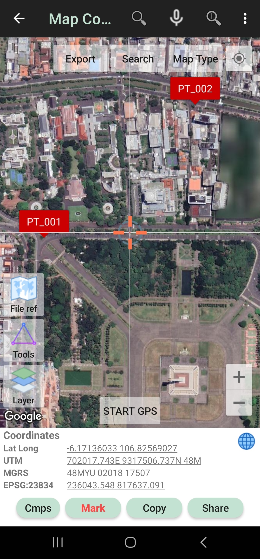 اسکرین شات 2 برنامه UTM Geo Map