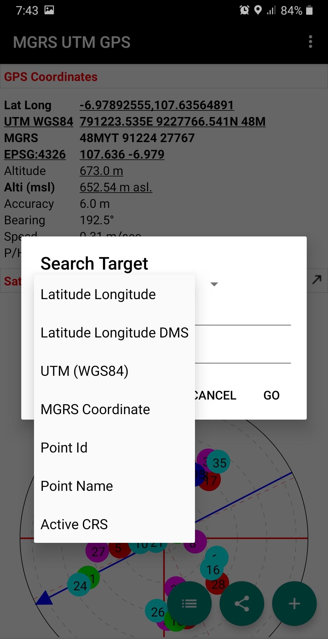 اسکرین شات 5 برنامه MGRS UTM GPS