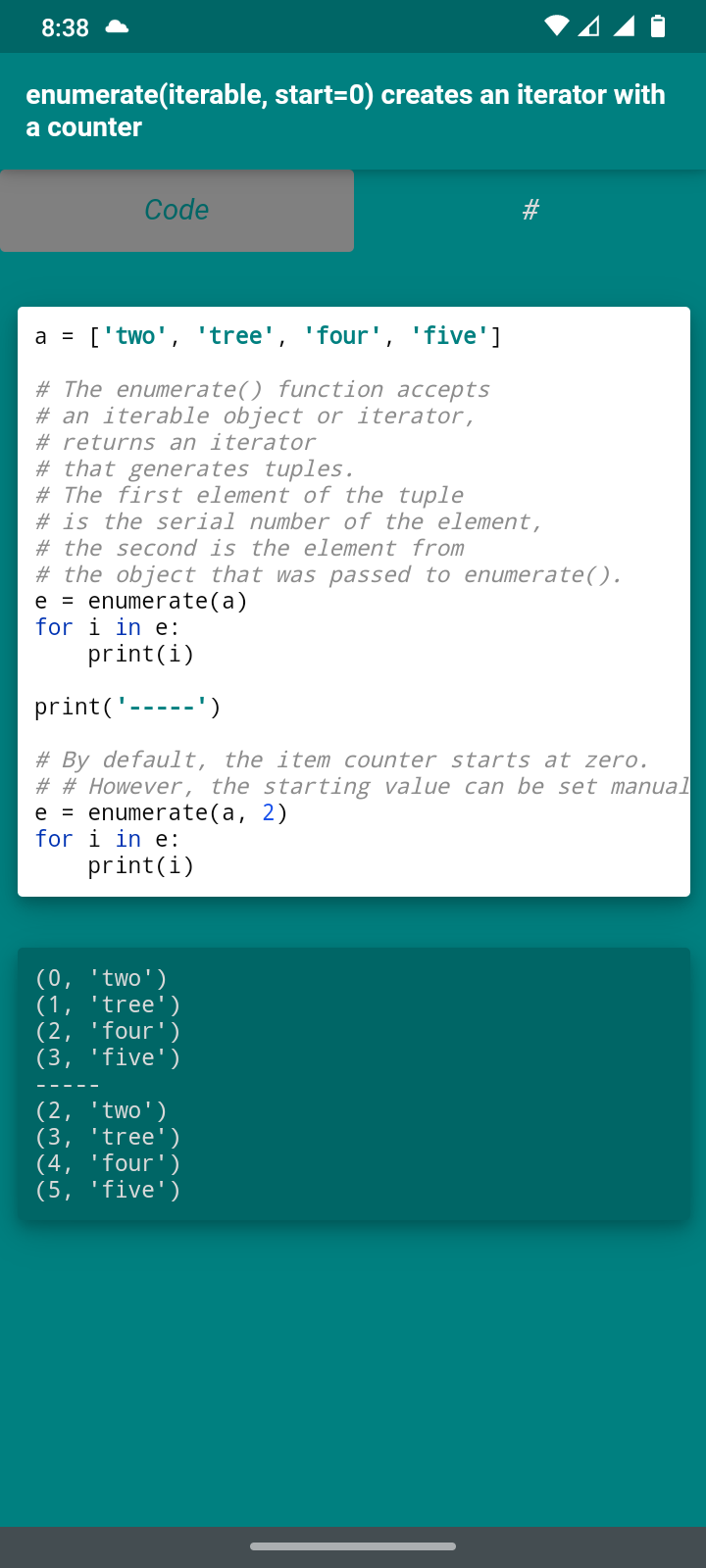 اسکرین شات 8 برنامه Python. Exercises and examples