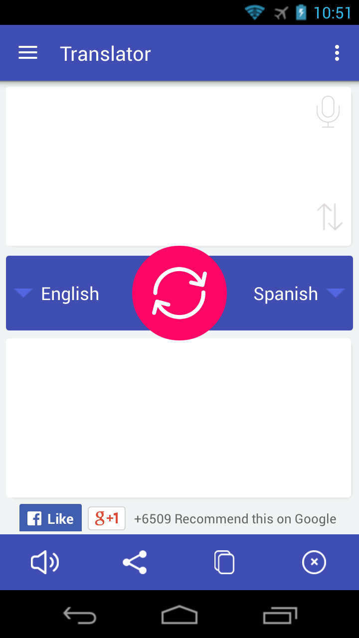اسکرین شات 1 برنامه Language Translator iGlot