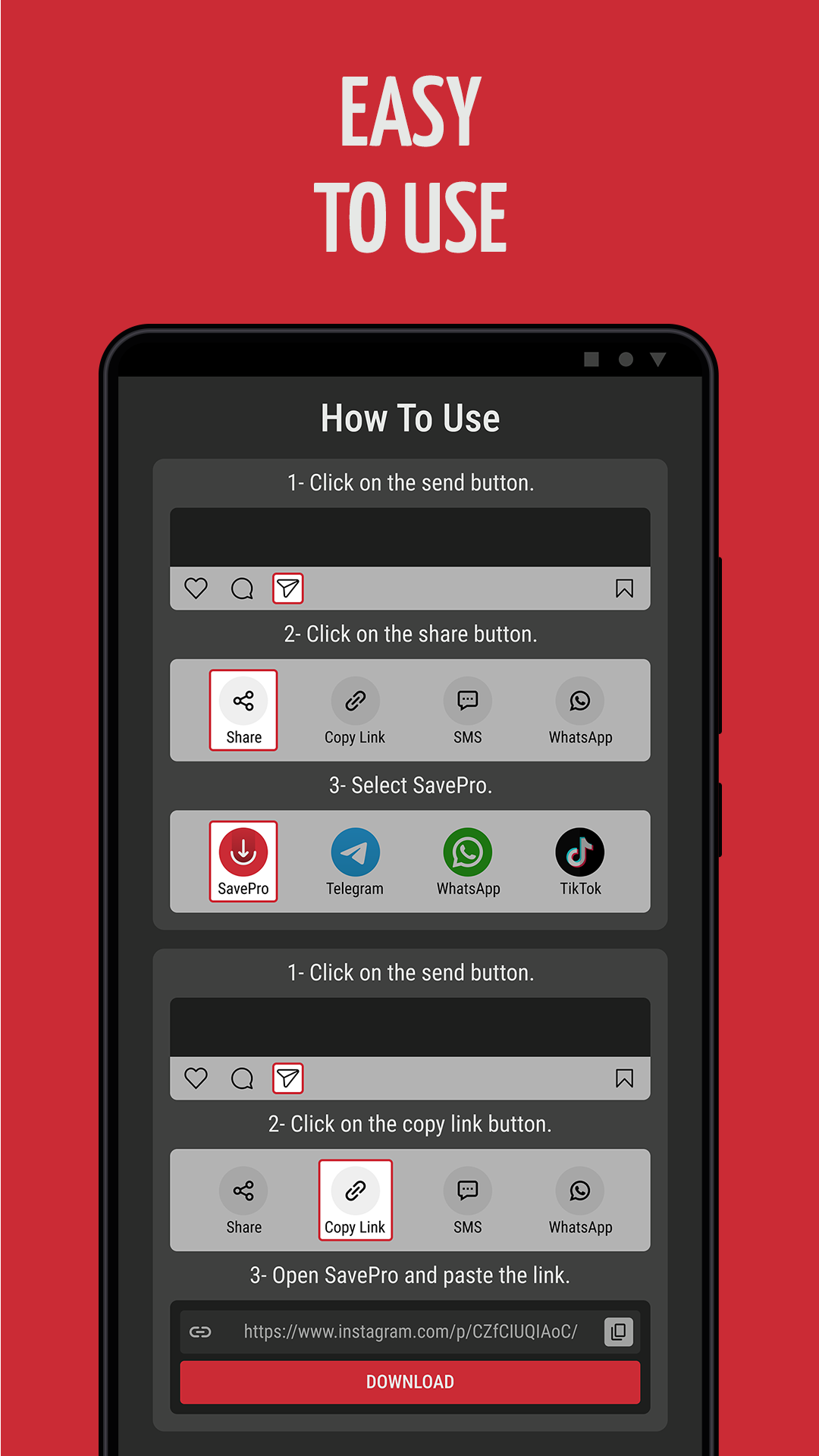 اسکرین شات 5 برنامه Video Downloader & Story Saver