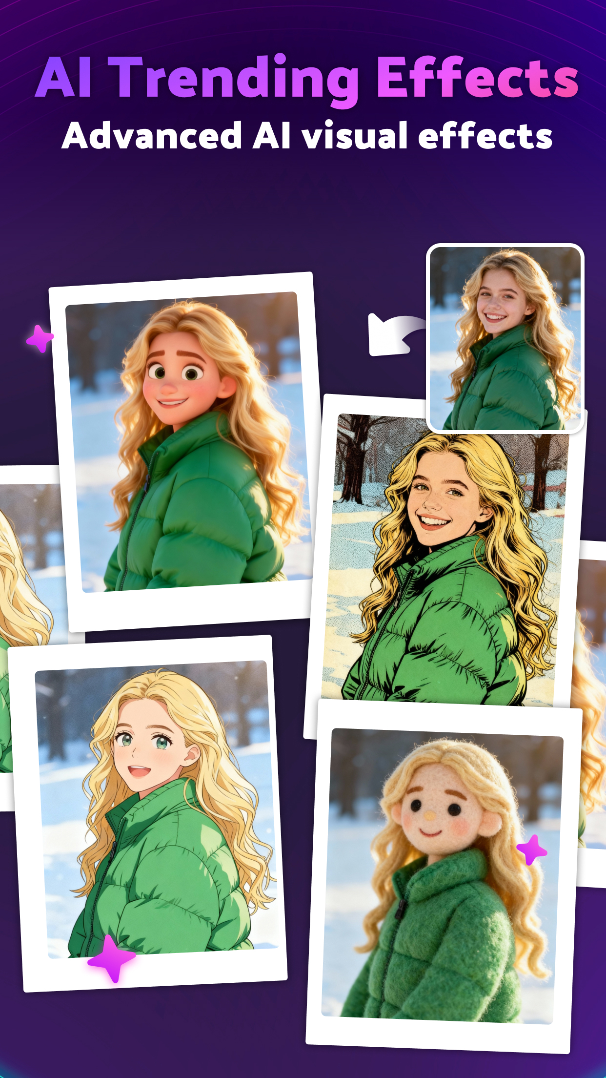 اسکرین شات 8 برنامه Mivi AI: AI Video & Portrait