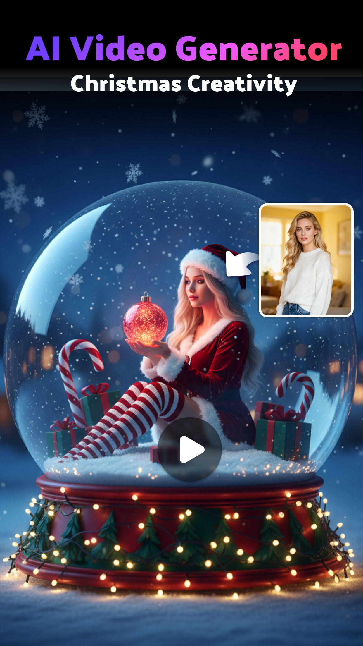 اسکرین شات 1 برنامه Mivi AI: AI Video & Portrait