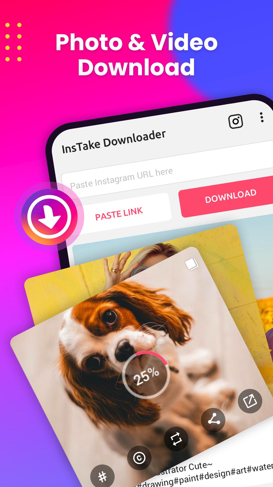 اسکرین شات 1 برنامه Video Downloader for Instagram