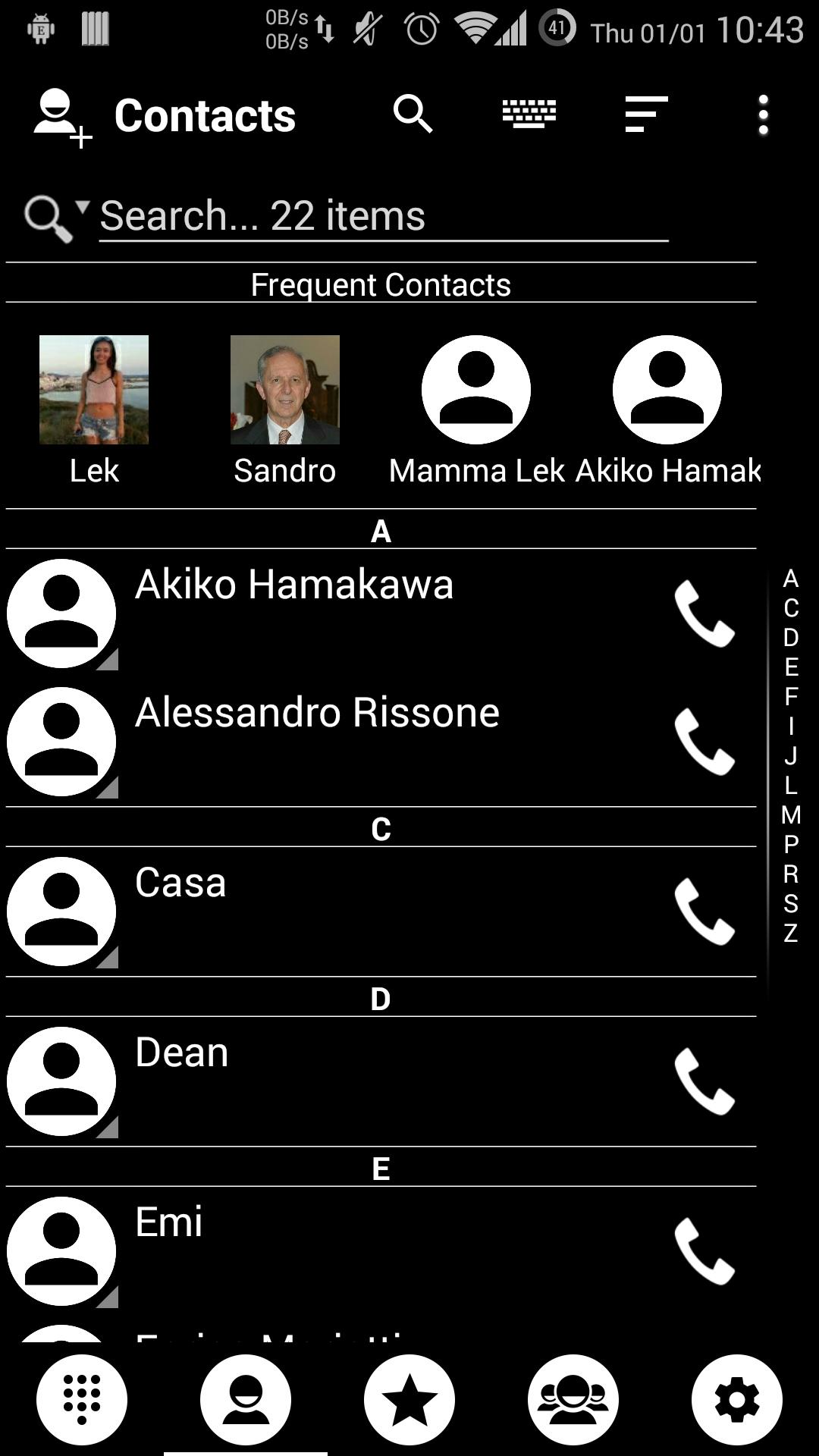 اسکرین شات 5 برنامه Dialer Theme Black White drupe