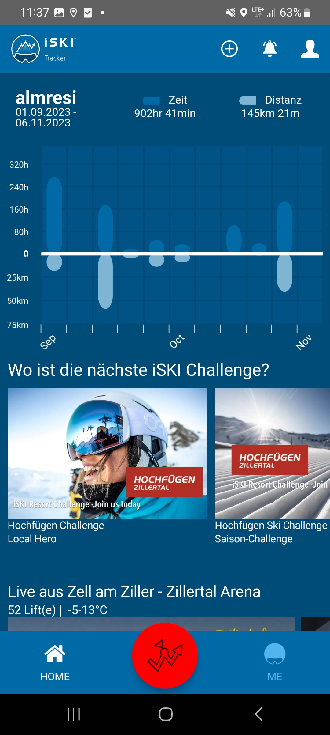 اسکرین شات 1 برنامه iSKI Tracker