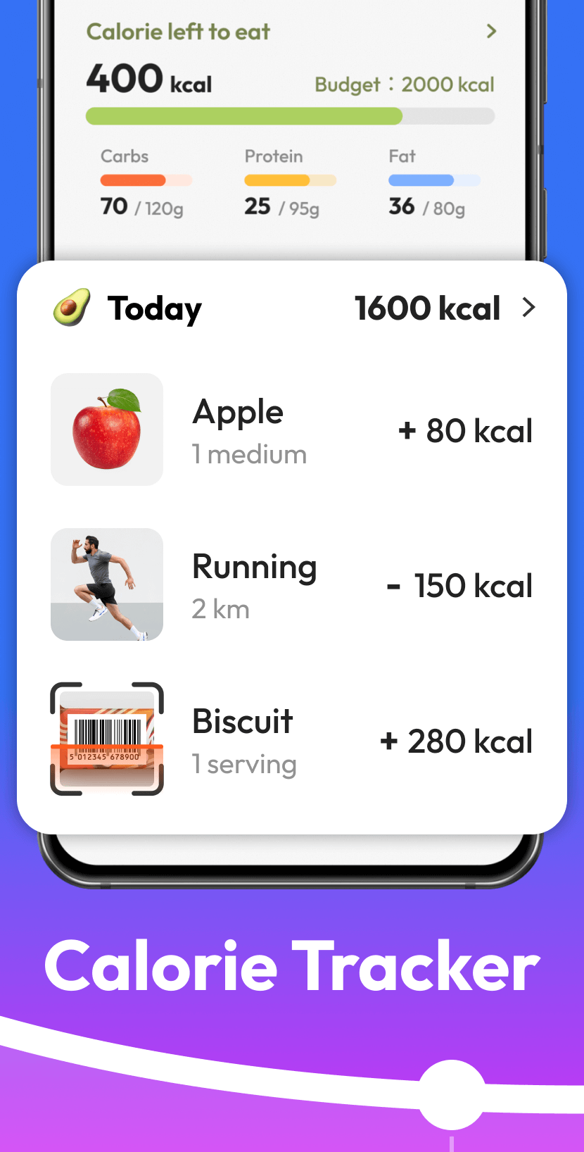 اسکرین شات 2 برنامه Fasting App & Calorie Counter