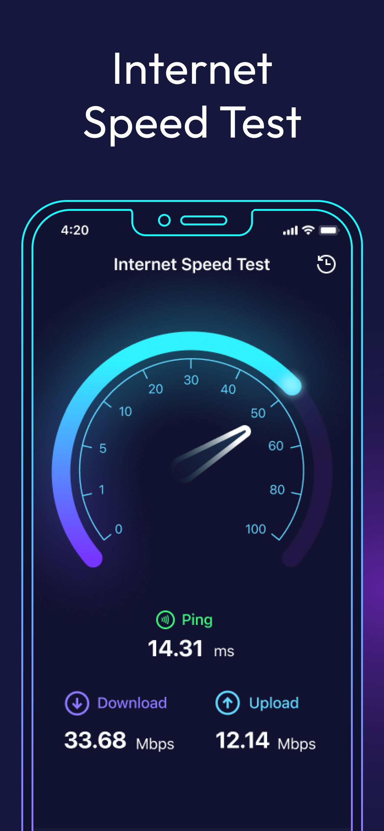 اسکرین شات 1 برنامه Internet Speed Test Original