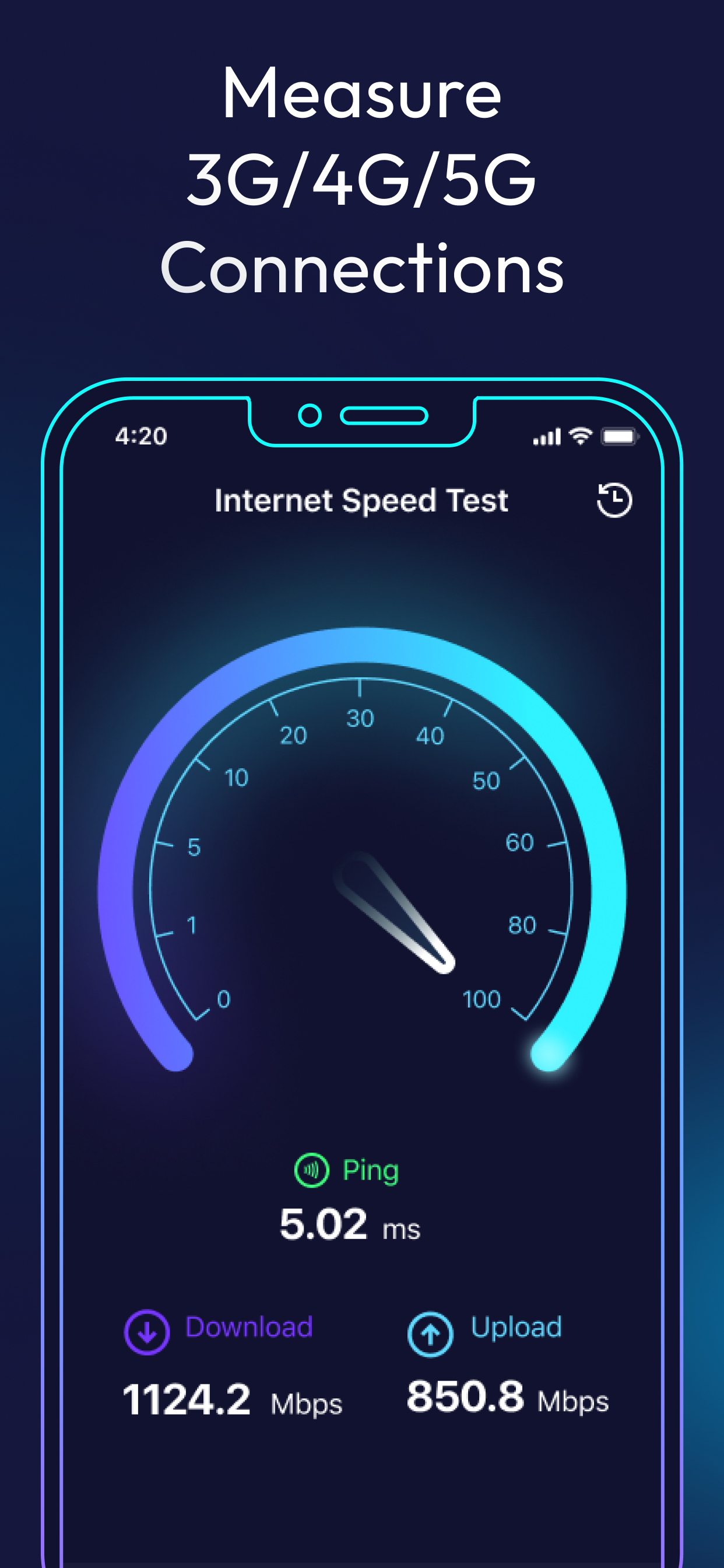 اسکرین شات 3 برنامه Internet Speed Test Original
