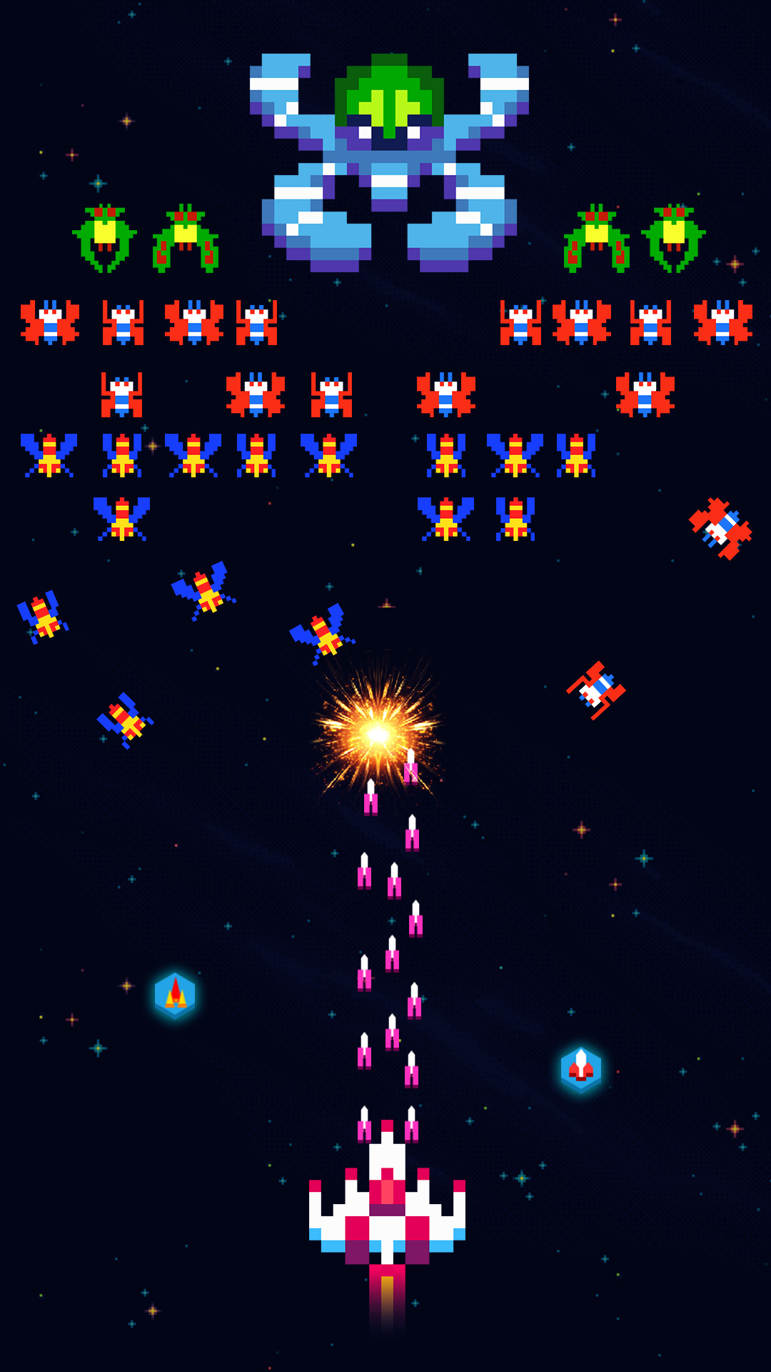 اسکرین شات 6 بازی Falcon: Classic Space Invaders