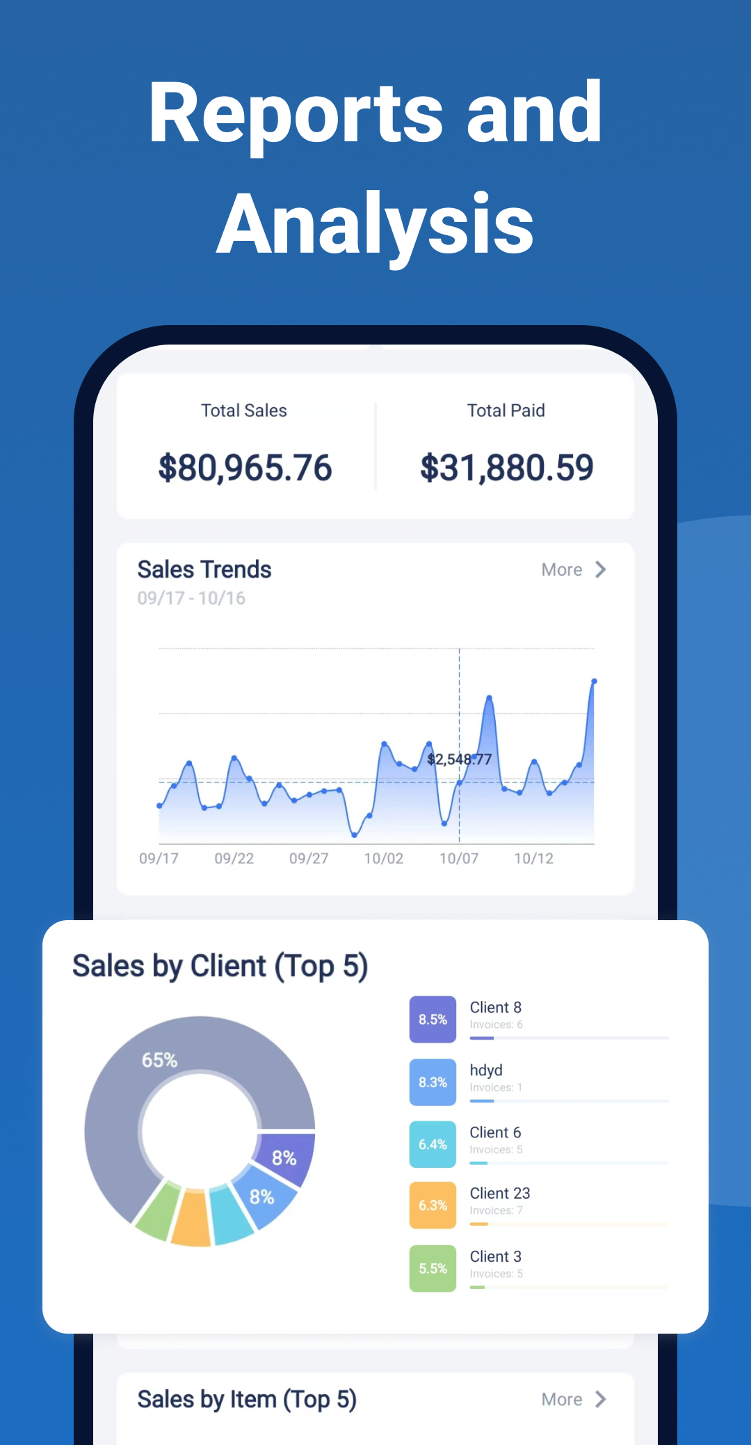 اسکرین شات 6 برنامه Invoice Maker - InvoiceBase