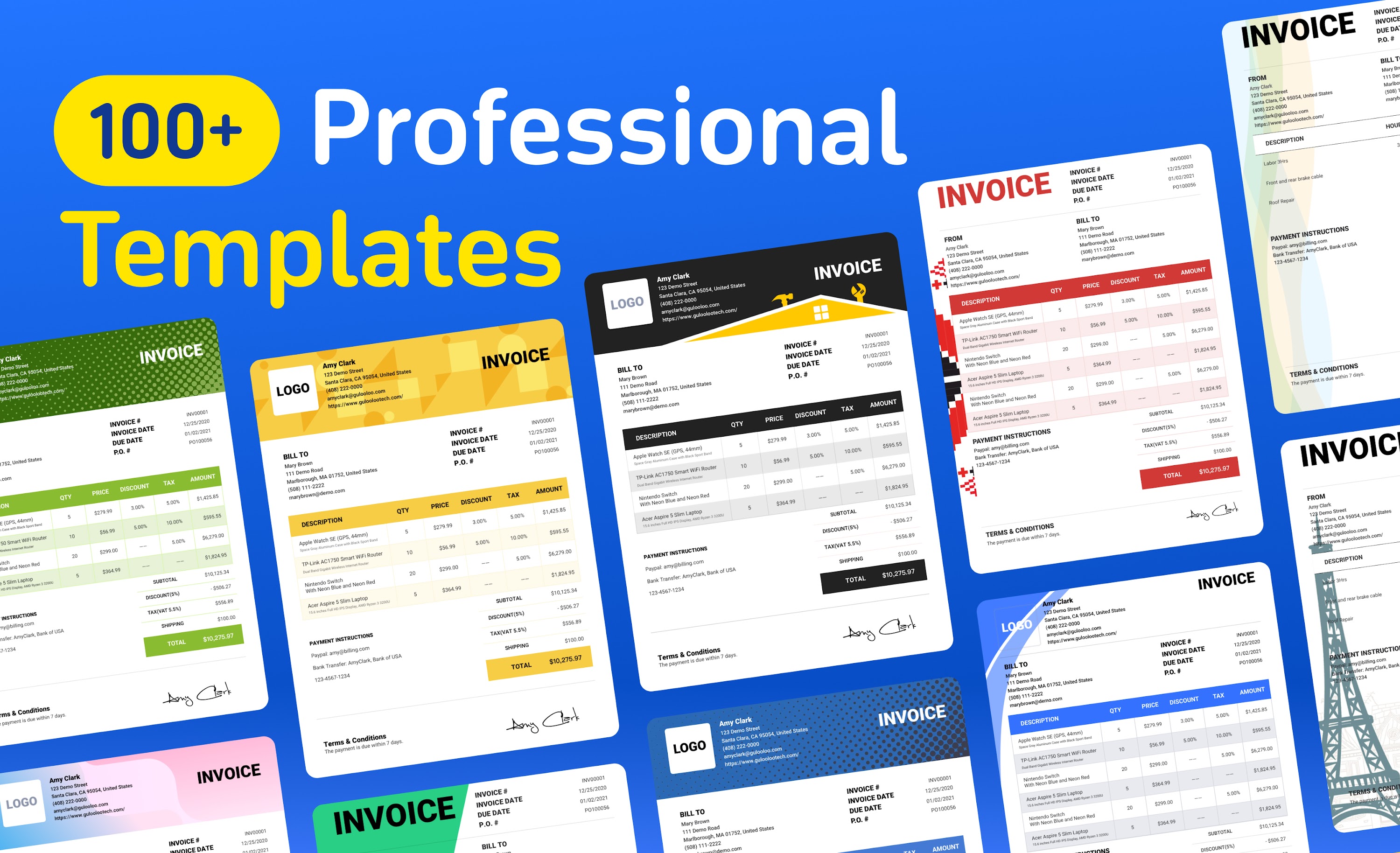 اسکرین شات 2 برنامه Invoice Maker & Estimate Maker