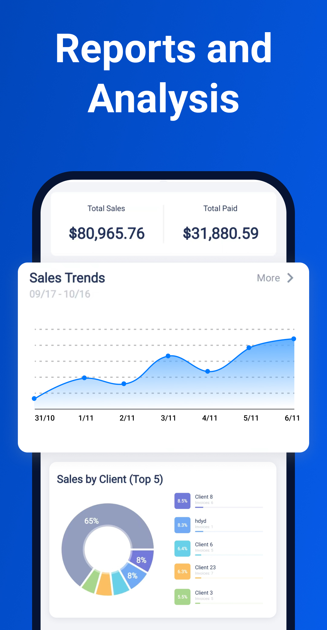 اسکرین شات 6 برنامه Invoice Maker - InvoiceBase