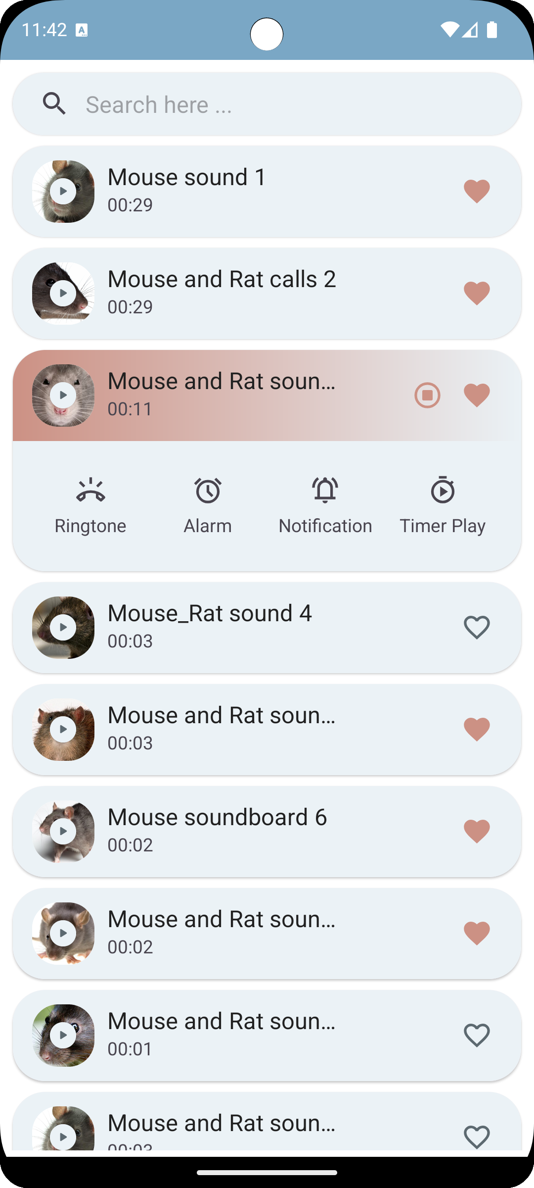 اسکرین شات 4 برنامه Mouse and Rat sounds