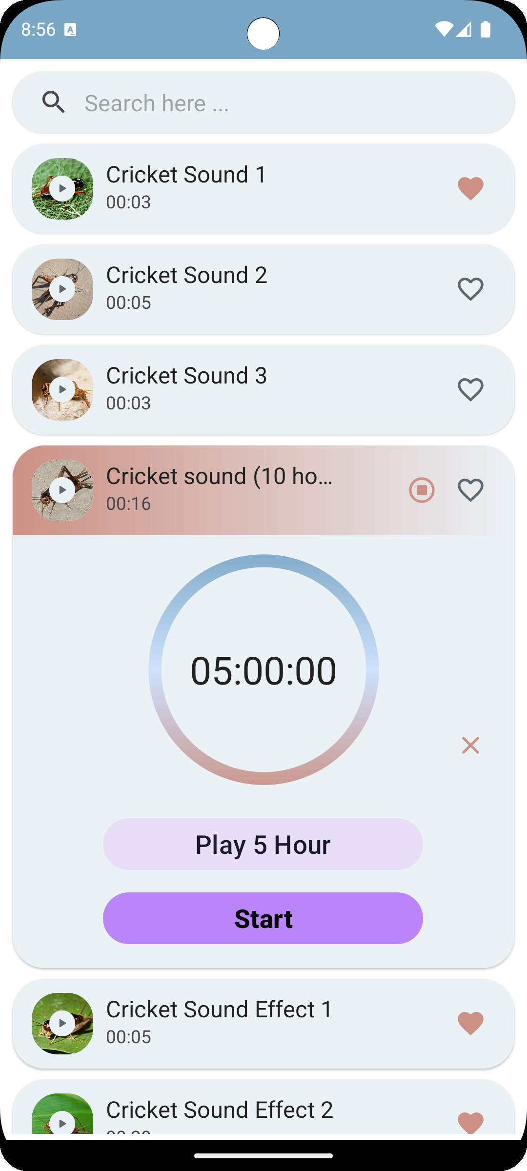اسکرین شات 6 برنامه Crickets Sounds