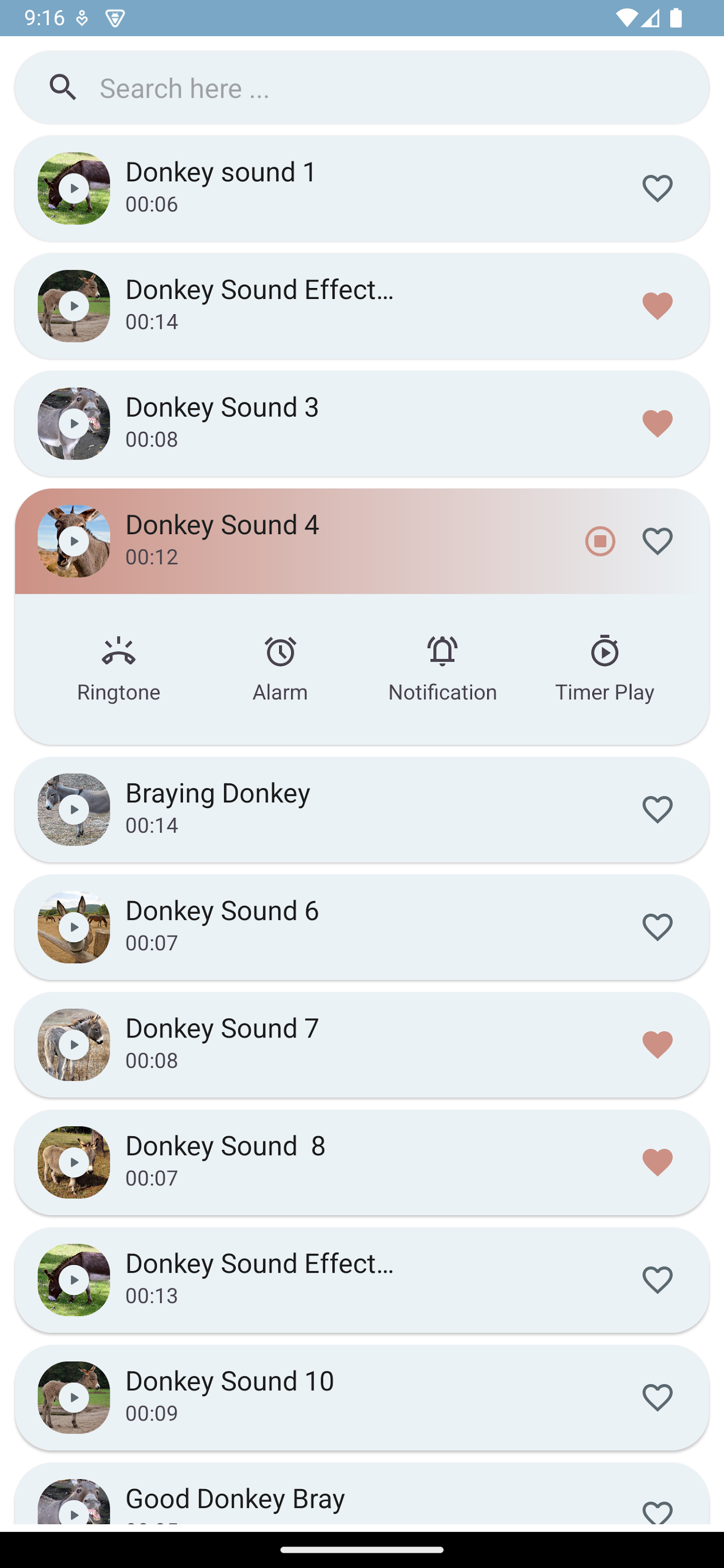 اسکرین شات 5 برنامه Donkey Sounds