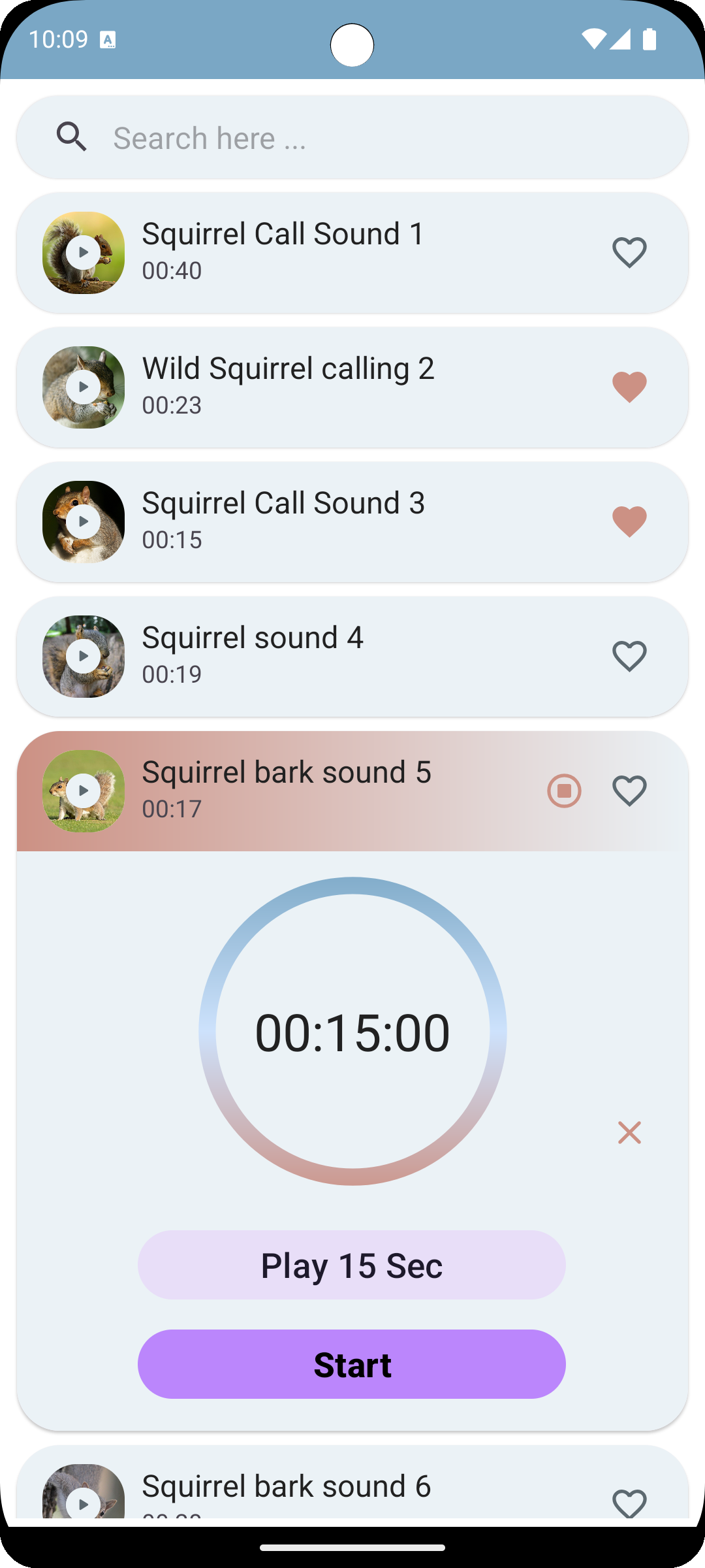 اسکرین شات 7 برنامه Squirrel Sounds
